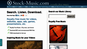 What Stock-music.com website looked like in 2012 (12 years ago)