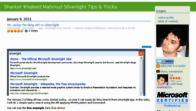 What Silverlightips.net website looked like in 2012 (12 years ago)
