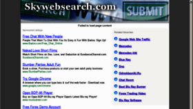 What Skywebsearch.com website looked like in 2012 (12 years ago)