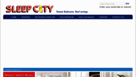 What Sleepcity.com.au website looked like in 2012 (12 years ago)