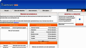 What Superbonplan.com website looked like in 2012 (12 years ago)