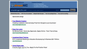 What Simpleblogprofits.com website looked like in 2012 (12 years ago)