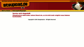 What Siteupload.de website looked like in 2012 (12 years ago)