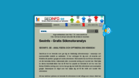 What Seoinfo.se website looked like in 2012 (12 years ago)