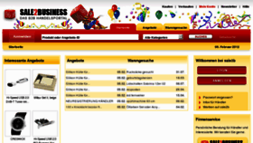 What Sale2b.de website looked like in 2012 (12 years ago)