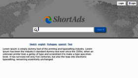 What Short-ads.com website looked like in 2012 (12 years ago)