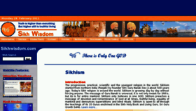What Sikhwisdom.com website looked like in 2012 (12 years ago)