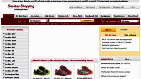 What Sneaker-shopping.com website looked like in 2012 (12 years ago)