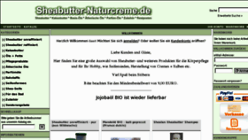 What Sheabutter-naturcreme-shop.de website looked like in 2012 (12 years ago)