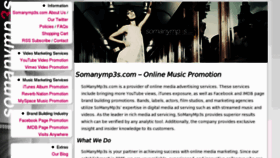 What Somanymp3s.com website looked like in 2012 (12 years ago)