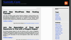What Samidi.com website looked like in 2012 (12 years ago)
