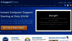 What Supportchoice.com website looked like in 2012 (12 years ago)