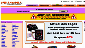 What Spielparadies.de website looked like in 2011 (13 years ago)