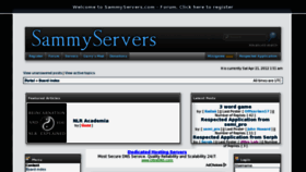 What Sammyservers.com website looked like in 2012 (12 years ago)