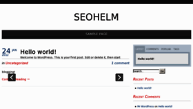 What Seohelm.com website looked like in 2012 (13 years ago)