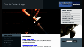 What Simpleguitarsongs.com website looked like in 2012 (12 years ago)
