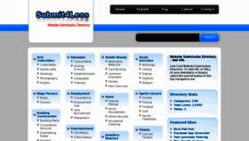 What Submit4less.com website looked like in 2012 (12 years ago)
