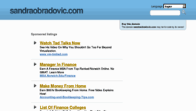 What Sandraobradovic.com website looked like in 2012 (11 years ago)