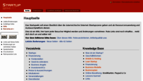 What Startupwiki.at website looked like in 2012 (12 years ago)