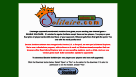What Solitare.com website looked like in 2012 (11 years ago)