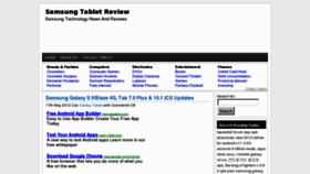 What Samsungtabletreview.info website looked like in 2012 (11 years ago)