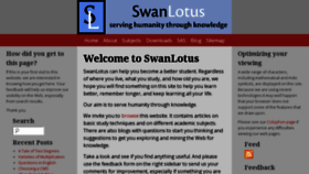 What Swanlotus.com website looked like in 2012 (12 years ago)