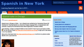 What Spanishinnewyork.com website looked like in 2012 (11 years ago)