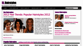 What Shortlonghairstyles.com website looked like in 2012 (11 years ago)