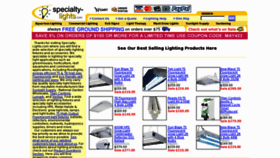 What Specialty-lights.com website looked like in 2012 (11 years ago)