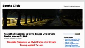 What Sportsclick.info website looked like in 2012 (14 years ago)