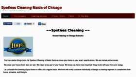 What Spotlesscleaningmaids.com website looked like in 2012 (11 years ago)