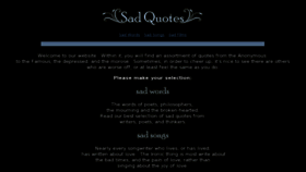 What Sad-quotes.com website looked like in 2012 (11 years ago)