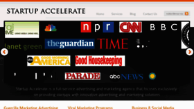 What Startupaccelerate.com website looked like in 2012 (11 years ago)