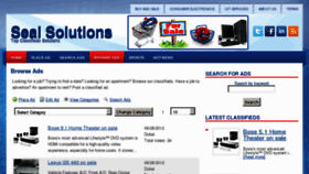 What Sealsolutions.biz website looked like in 2012 (11 years ago)