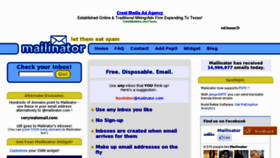 What Spam.la website looked like in 2012 (11 years ago)