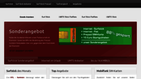 What Surfsticktarif.de website looked like in 2012 (11 years ago)