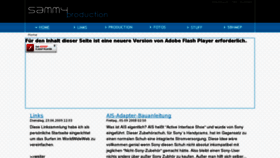 What Sammyproduction.net website looked like in 2012 (13 years ago)