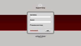 What Supportgang.com website looked like in 2012 (11 years ago)