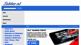 What Sidderwebshop.nl website looked like in 2012 (11 years ago)