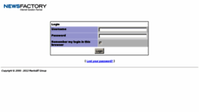 What Support.newsfactory.de website looked like in 2012 (11 years ago)