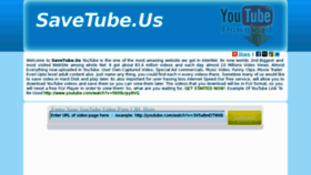 What Savetube.us website looked like in 2012 (11 years ago)