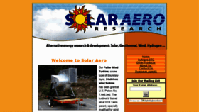 What Solaraero.org website looked like in 2012 (11 years ago)