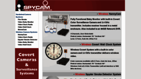 What Spycam.com website looked like in 2012 (11 years ago)