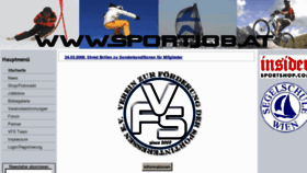 What Sportjob.at website looked like in 2012 (11 years ago)