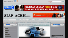 What Siaf-aceh.com website looked like in 2012 (11 years ago)