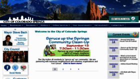 What Springsgov.com website looked like in 2012 (11 years ago)