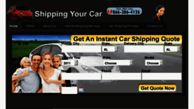 What Shipping-your-car.com website looked like in 2012 (11 years ago)