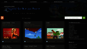 What Spielekracher.de website looked like in 2012 (11 years ago)