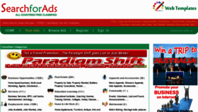 What Searchforads.com website looked like in 2012 (11 years ago)
