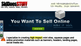 What Siddoesstuff.com website looked like in 2012 (11 years ago)